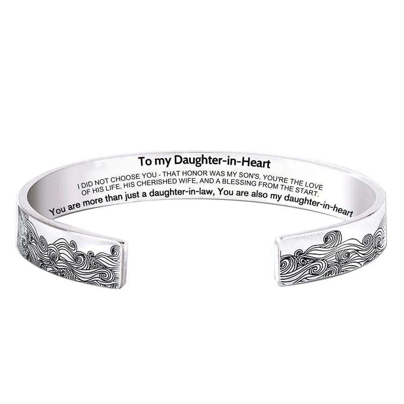 For Daughter-in-law - You are also my daughter-in-heart Wave Bracelet-37bracelet