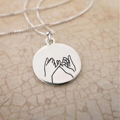 For Friend - I Love You Always And Forever Pendant Necklace-37bracelet