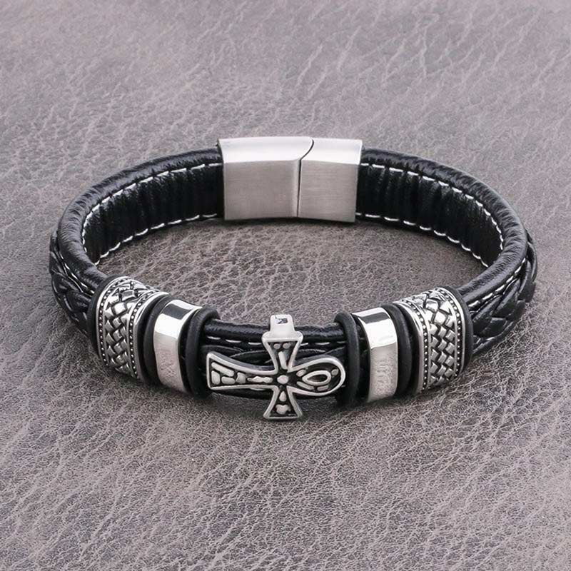 I Pray that You are Safe, Well, and Happy Cross Bracelet