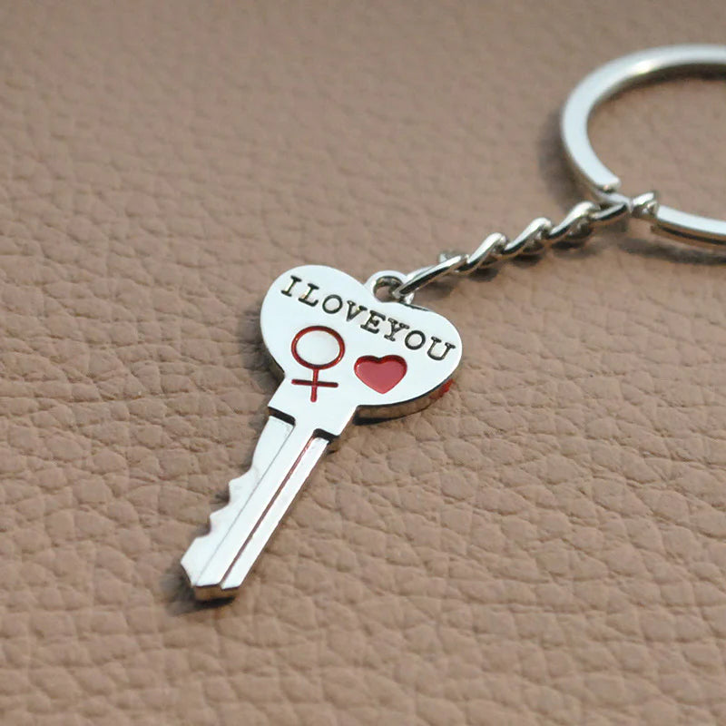 The Key to My Heart Couple Keychain