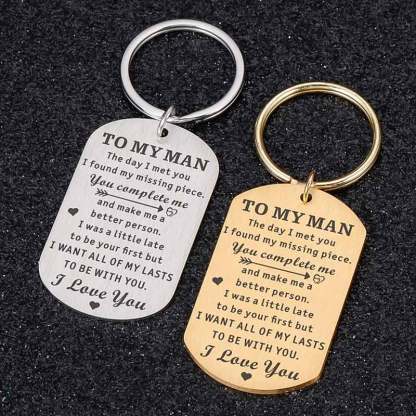 For Husband - I Want All of My Last to Be with You Keychain