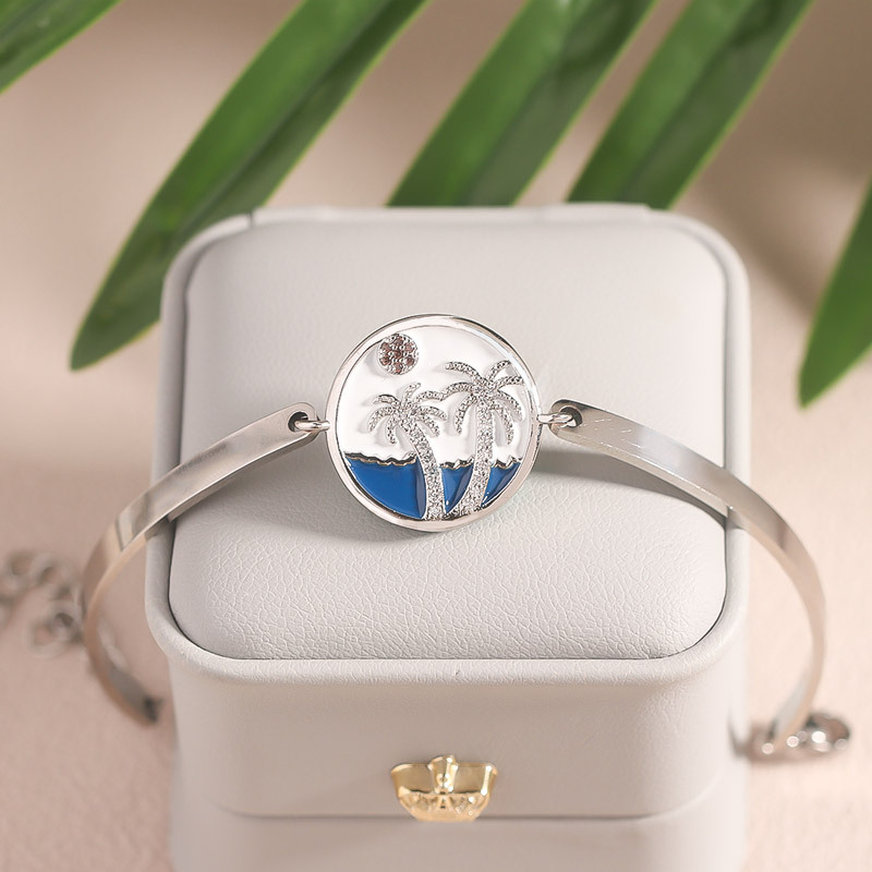 For Anyone - You Need To Slow Down And Breathe Palm Tree Bracelet-37bracelet