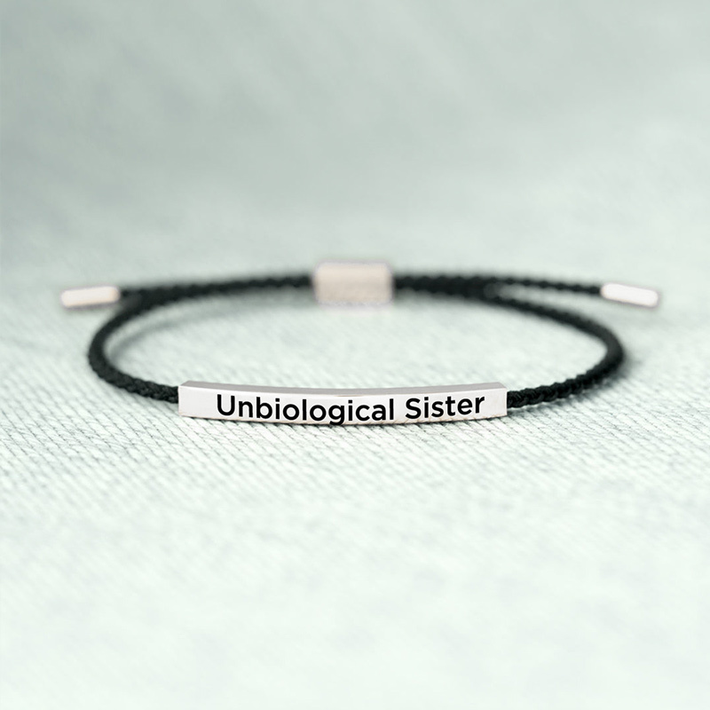 For Friend - Thank You For Being My Unbiological Sister Bracelet