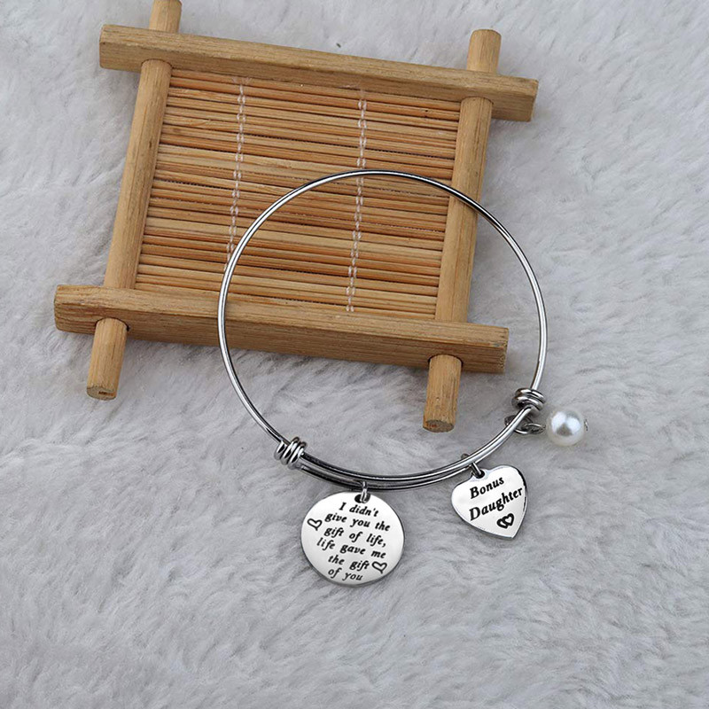 For Bounds Daughter - Marriage Made You Famliy Love Made You My Daughter Heart Bangle