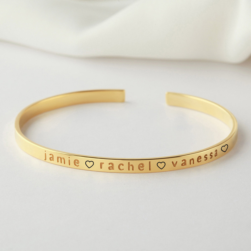 For Mother - Cuff Name Custom Bracelet