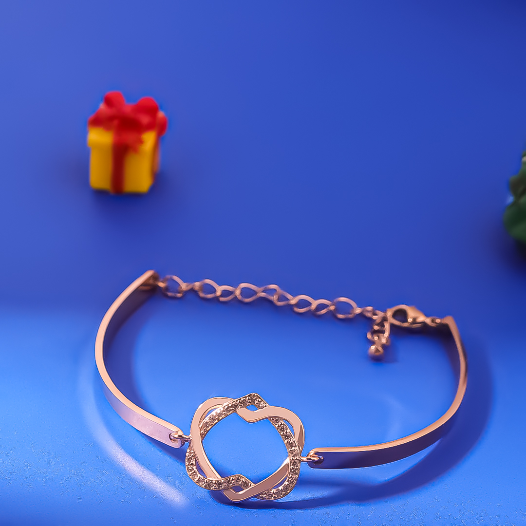 For Mother - Mother And Daughter Never Truly Apart Heart Knot Bracelet