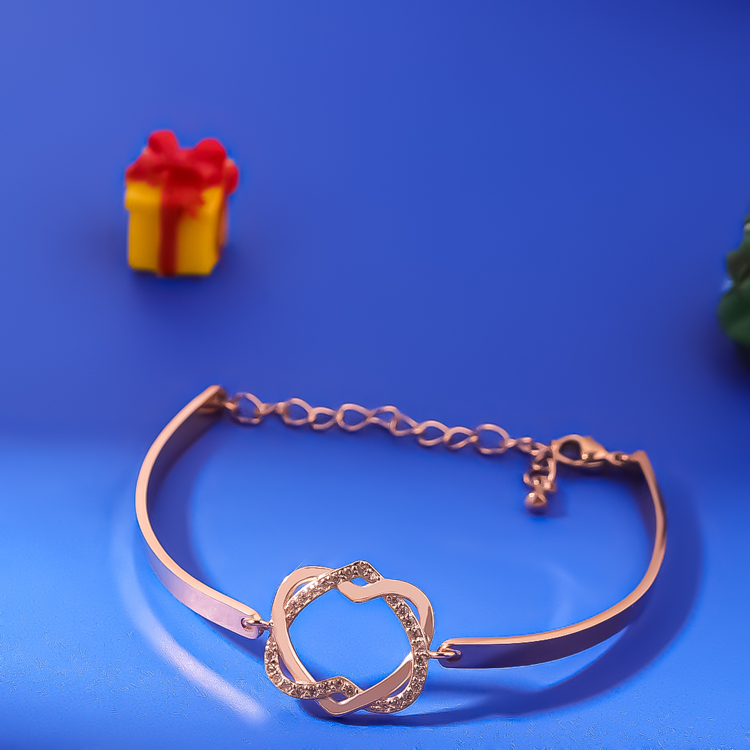 For Mother - Mother And Daughter Never Truly Apart Heart Knot Bracelet