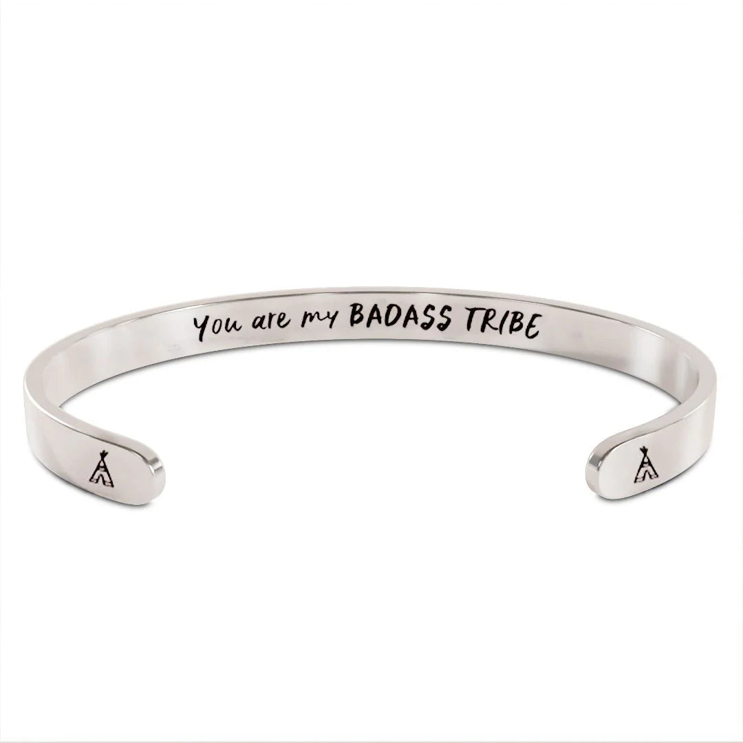 For Friends - You Are My Badass Tribe Cuff Bracelet-37bracelet