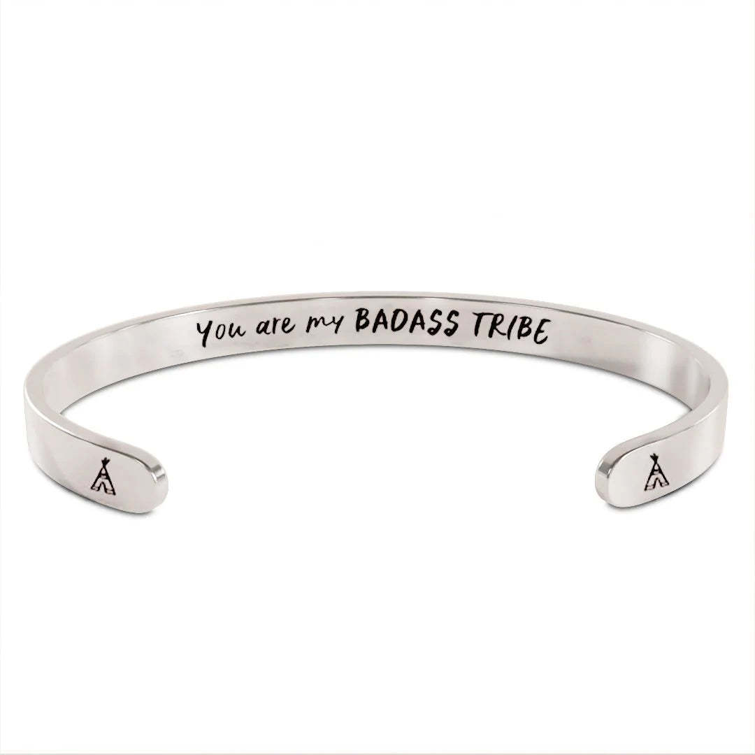 For Friends - You Are My Badass Tribe Cuff Bracelet-37bracelet