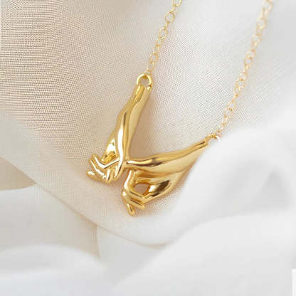 For Friend - I Pinky Promise To Always Be In These Three Places Pull Hook Necklace-37bracelet