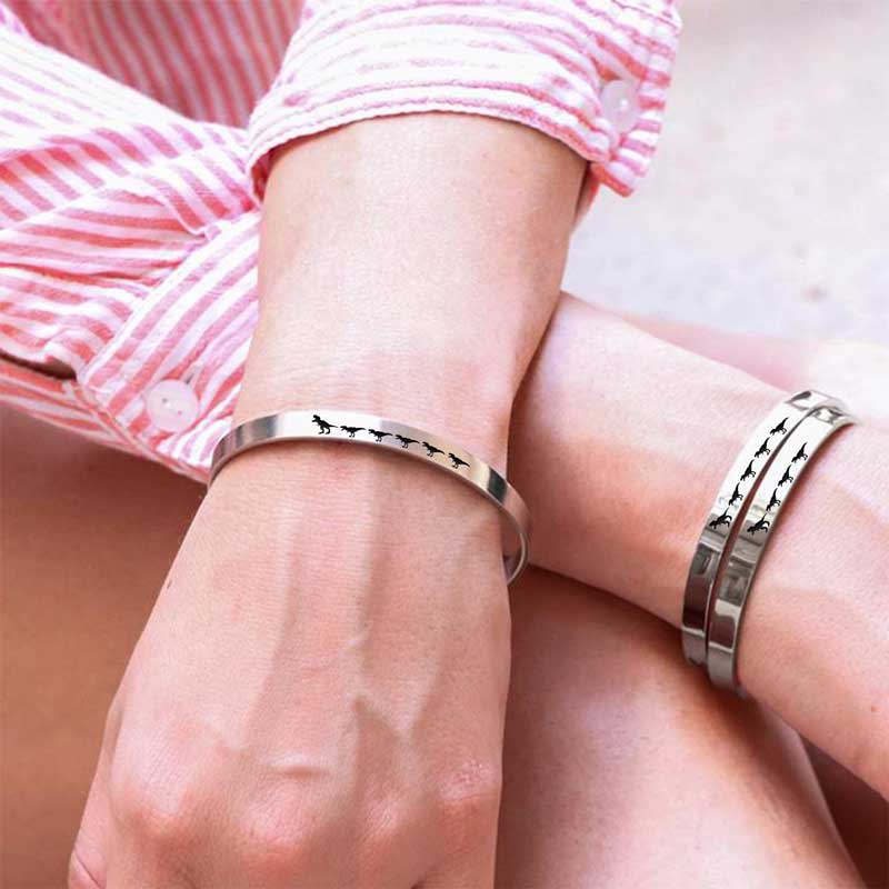 For Mom - Mama  Dinosaur Bracelet