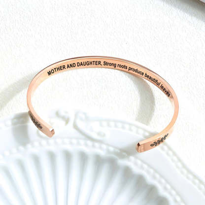 For Mom - Strong Roots Produce Beautiful Leaves Bracelet