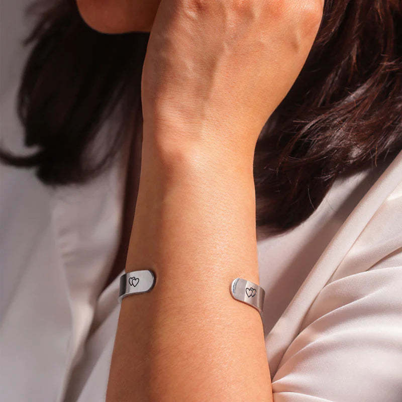 For Mom - Mother And Daughter From The Start Double Heart Bracelet-37bracelet