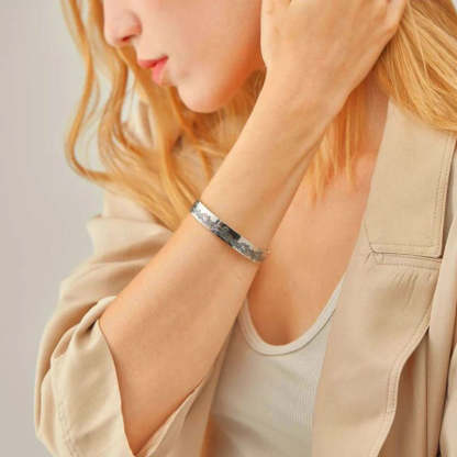 For Sister - We Will Always Be Connected By Heart Bracelet