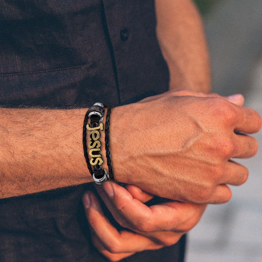 Life with Jesus is better Retro Bracelet