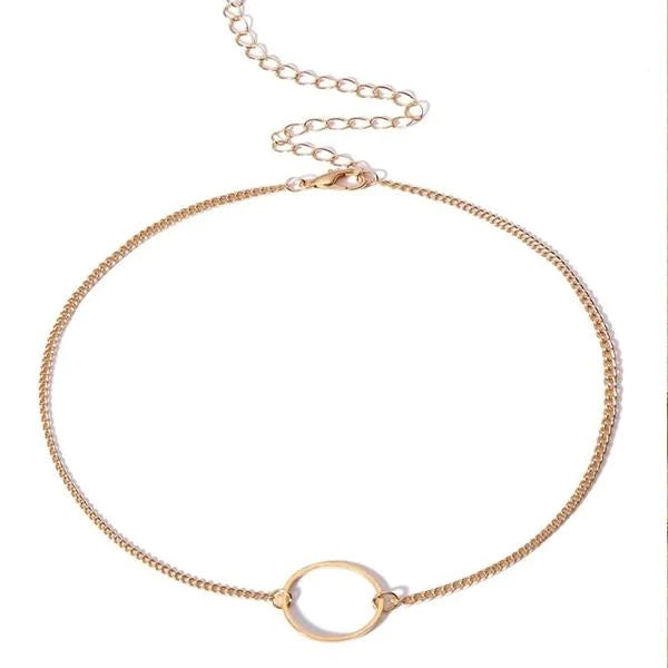 Circle Detail Choker-37bracelet