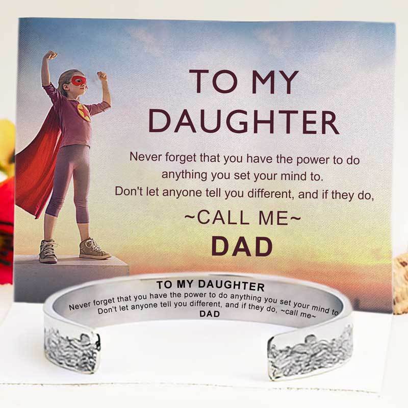 For Daughter - Never Forget That You Have The Power To Do Anything Bracelet-37bracelet