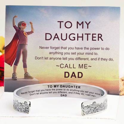 For Daughter - Never Forget That You Have The Power To Do Anything Bracelet-37bracelet