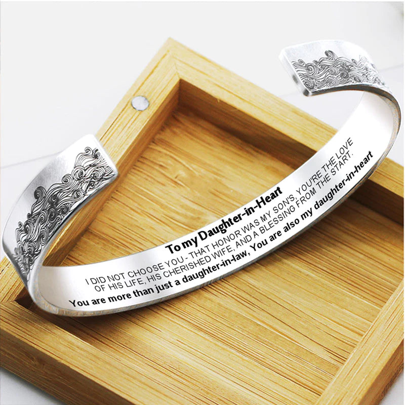 For Daughter-in-law -  You are also my daughter-in-heart Wave Bracelet-37bracelet