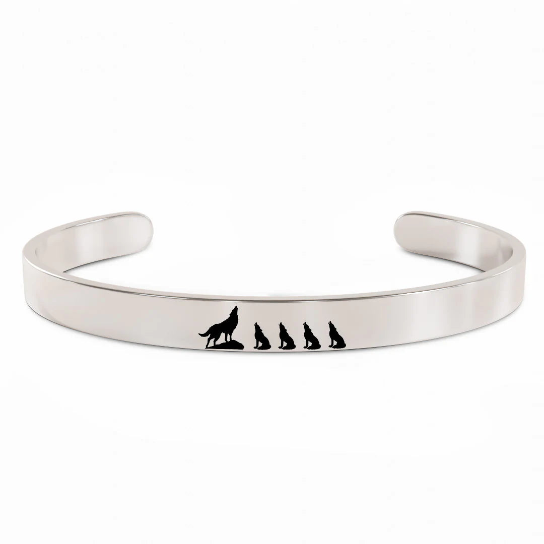 For Mom - Mama  Wolf Bracelet