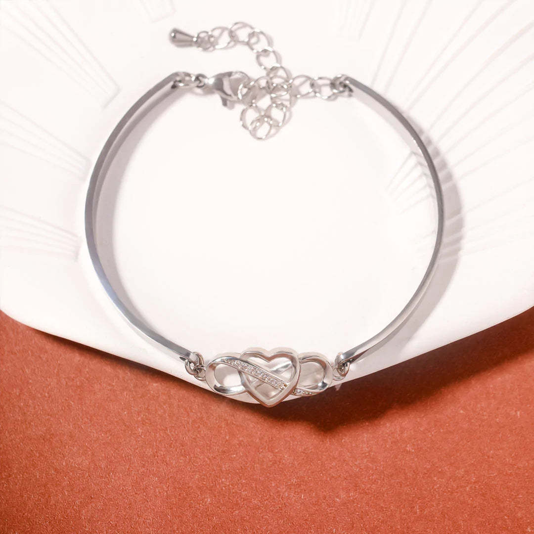 For Granddaughter - Grandmother And Granddaughter A Link That Can Never Be Undone Infinity Bracelet-37bracelet