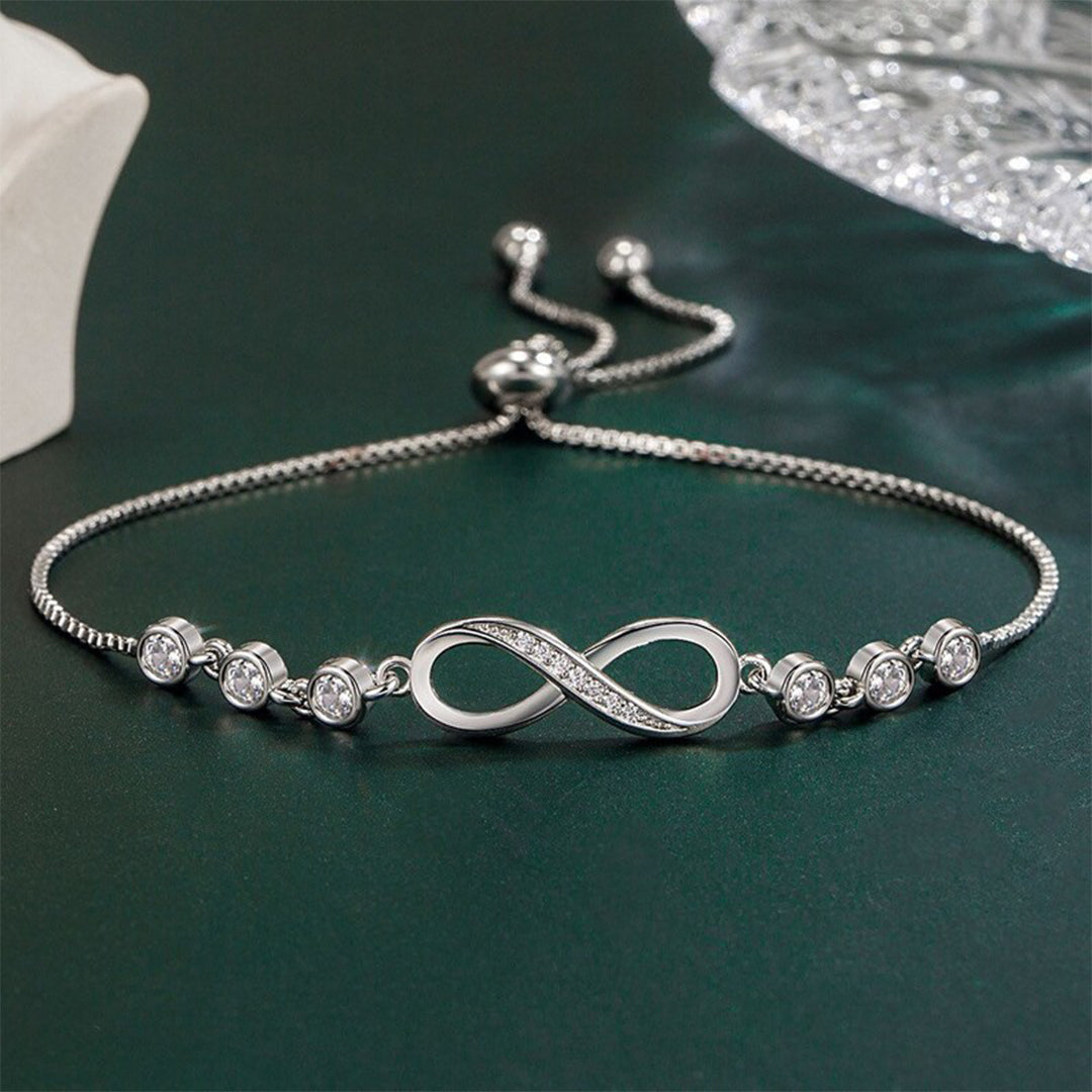 For Friend - A True Friendship Is A Journey Without An End Infinity Tennis Bracelet-37bracelet