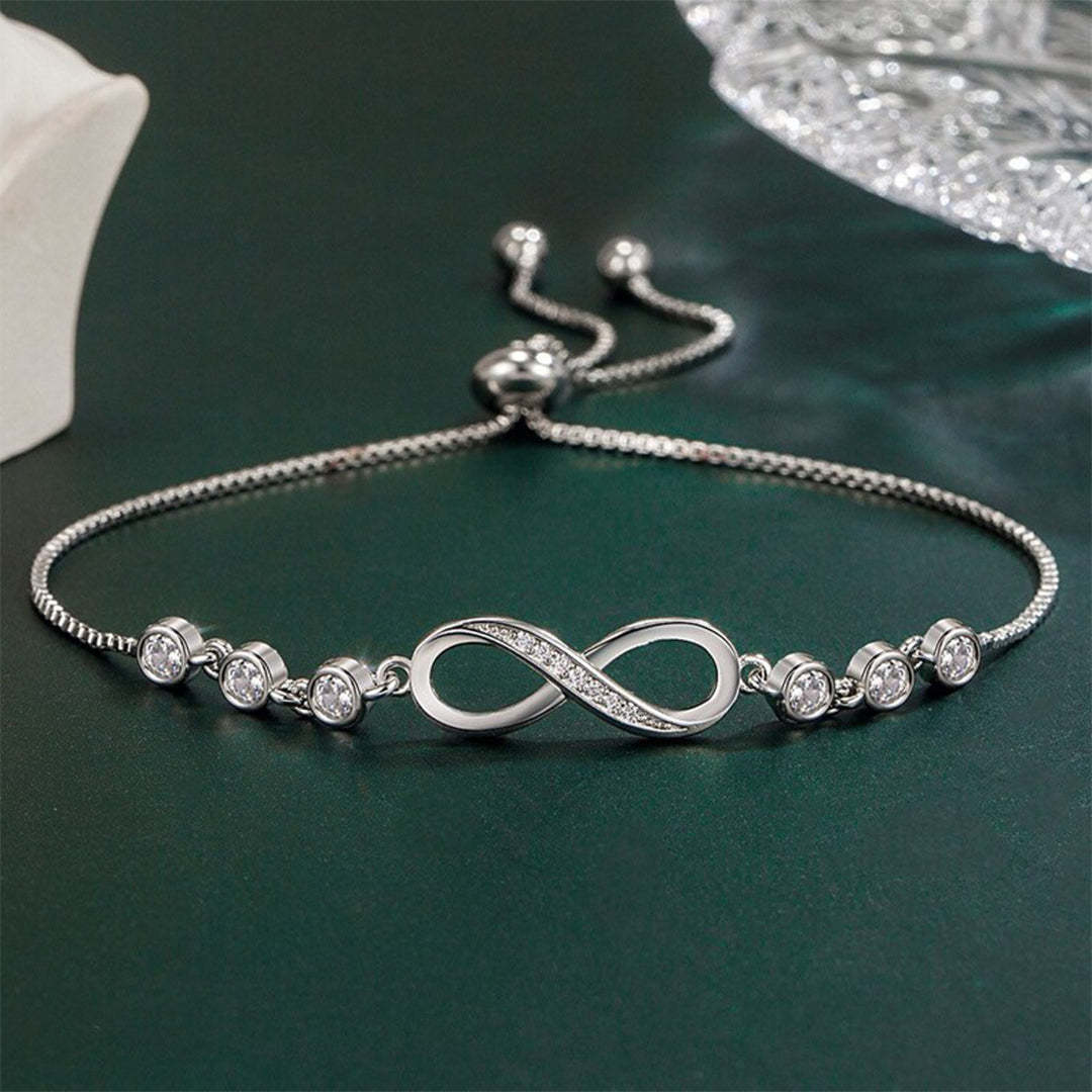 For Friend - A True Friendship Is A Journey Without An End Infinity Tennis Bracelet-37bracelet