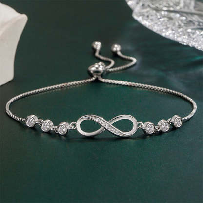 For Friend - A True Friendship Is A Journey Without An End Infinity Tennis Bracelet-37bracelet