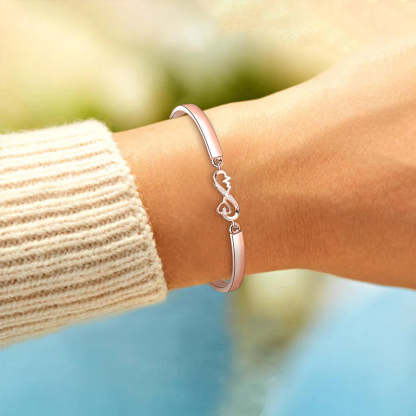 For Granddaughter/Daughter - Unbreakable connections are forged with love Infinity Heartbeat Bracelet-37bracelet