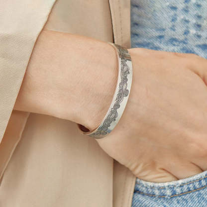 Whenever You Feel Overwhelmed...Wave Cuff Bracelet-37bracelet
