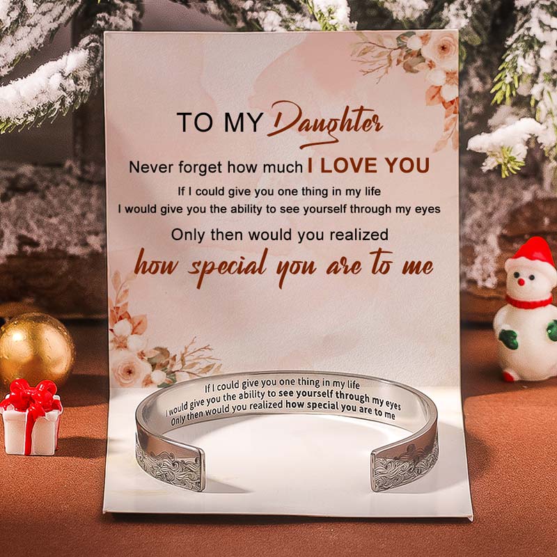 For Daughter - You Are Special To Me Wave Cuff Bracelet-37bracelet