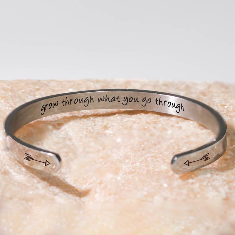 For Daughter - Grow Through What You Go Through Bracelet-37bracelet