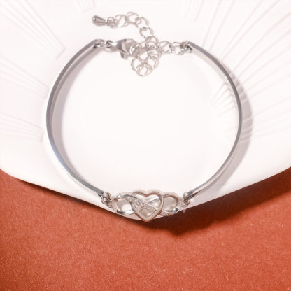 For Mother - The Everlasting Bond Between Mother And Daughter Infinity Bracelet