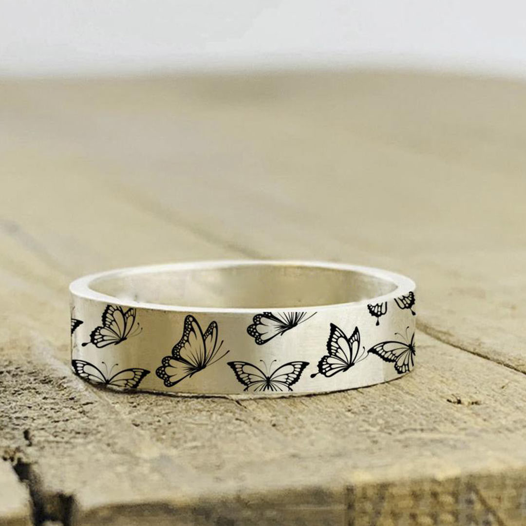 For Daughter - I Will Always Be There For You Butterfly Ring