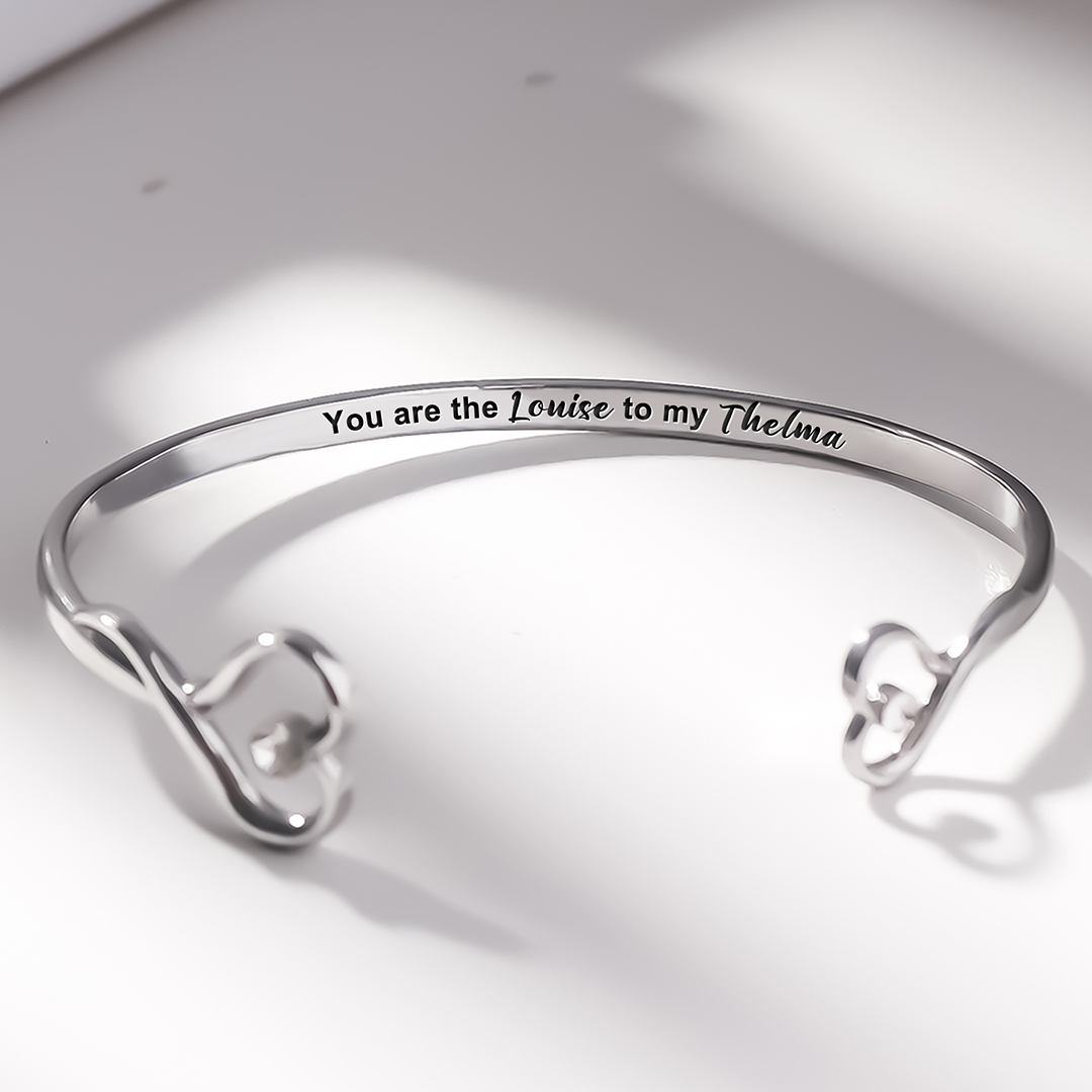 For Friend - You Are The Thelma To My Louise Double Heart Bracelet