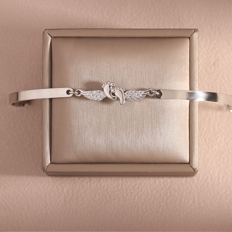 For Memorial - Mama Of An Angel Wing  Bracelet