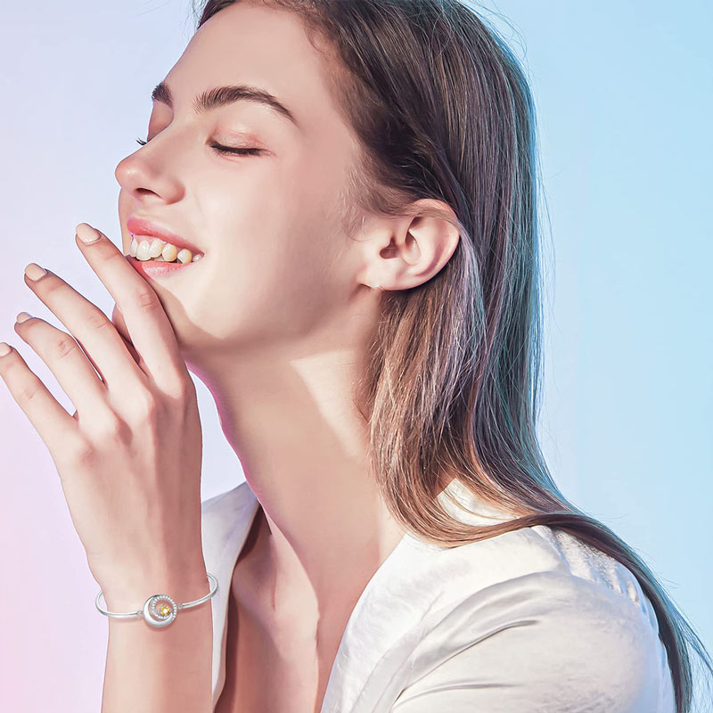 For Daughter - You Are The Most SPECIAL STAR In The Universe Moon And Star Bracelet