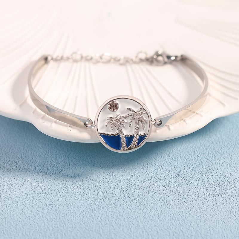 For Anyone - You Need To Slow Down And Breathe Palm Tree Bracelet-37bracelet