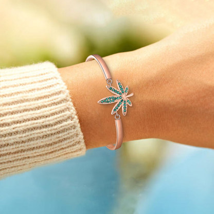 For Anyone - Slow Down And Breathe Seven Leaf  Bracelet