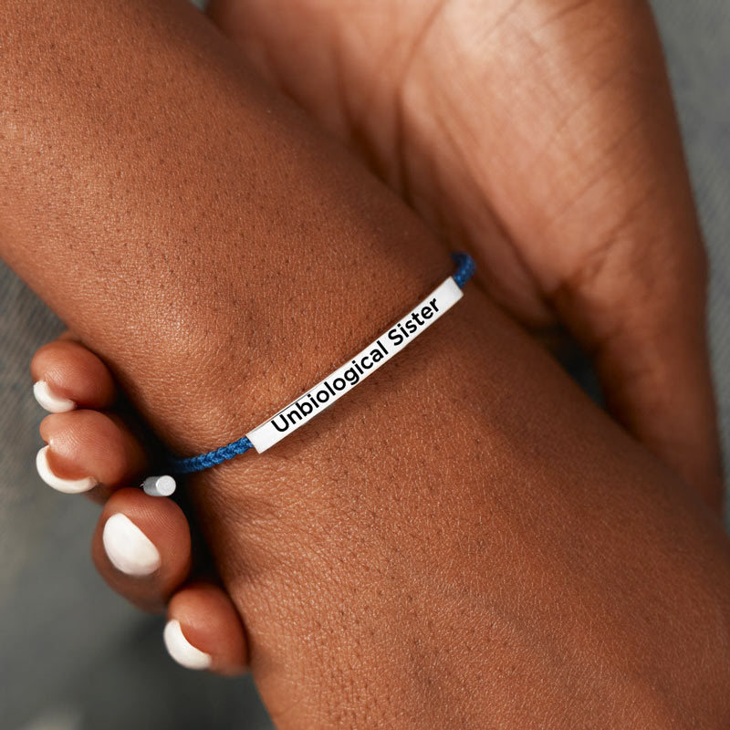 For Friend - Thank You For Being My Unbiological Sister Bracelet