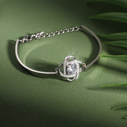 For Friend - I Love You Diamond Knot Bracelet