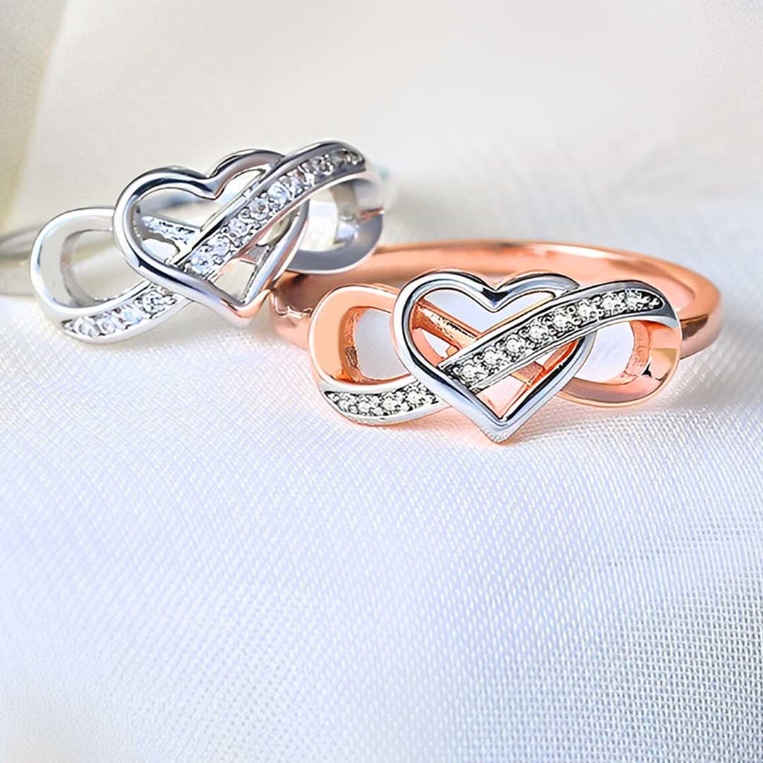 For Daughter - Always Keep Me In Your Heart Infinity Heart Ring
