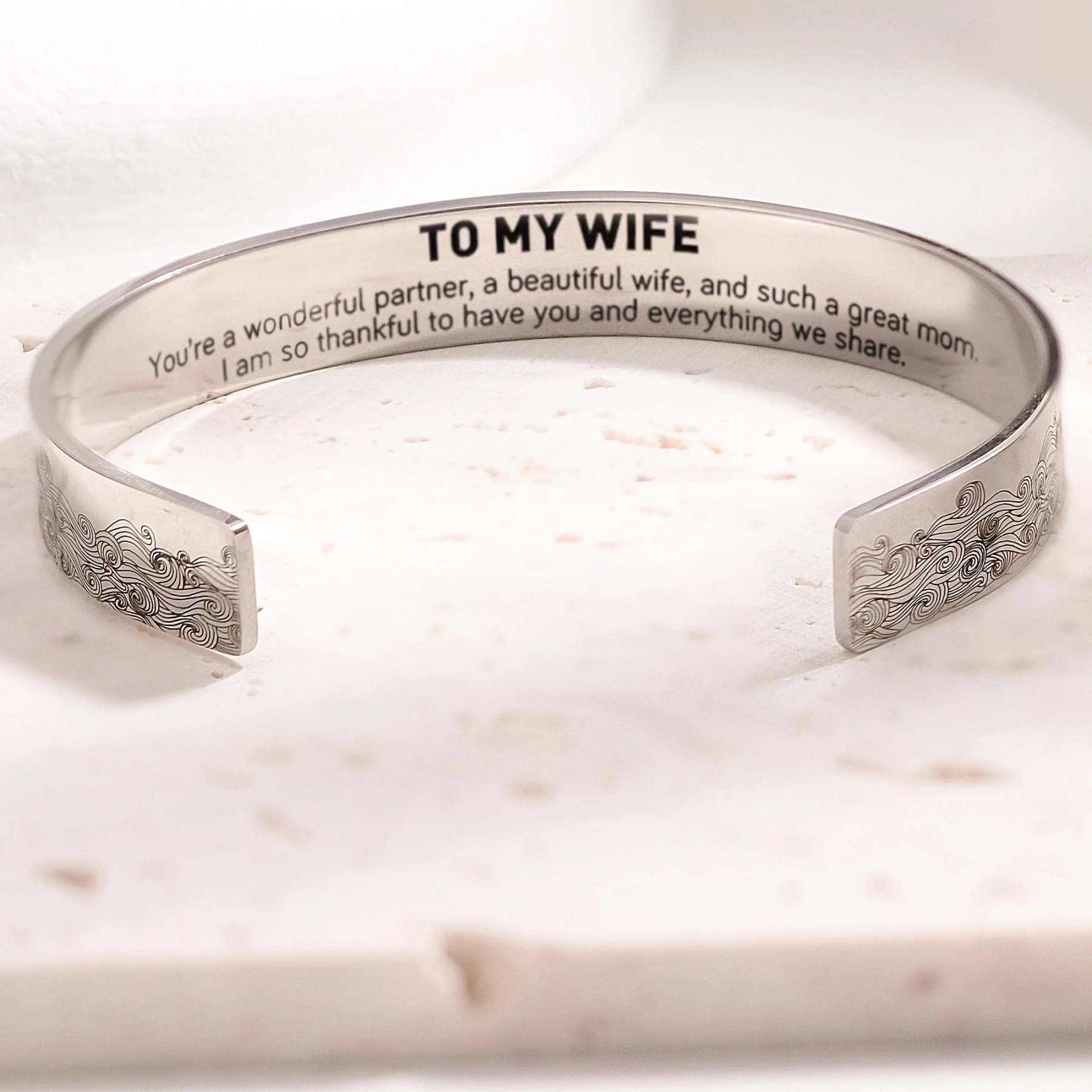 To My Wife I Am So Thankful To Have You And Everything We Share Bracelet
