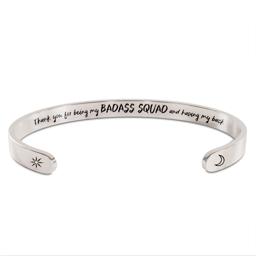 For Friends - Thank You For Being My Badass Squad And Having My Back Moon & Sun Bracelet-37bracelet