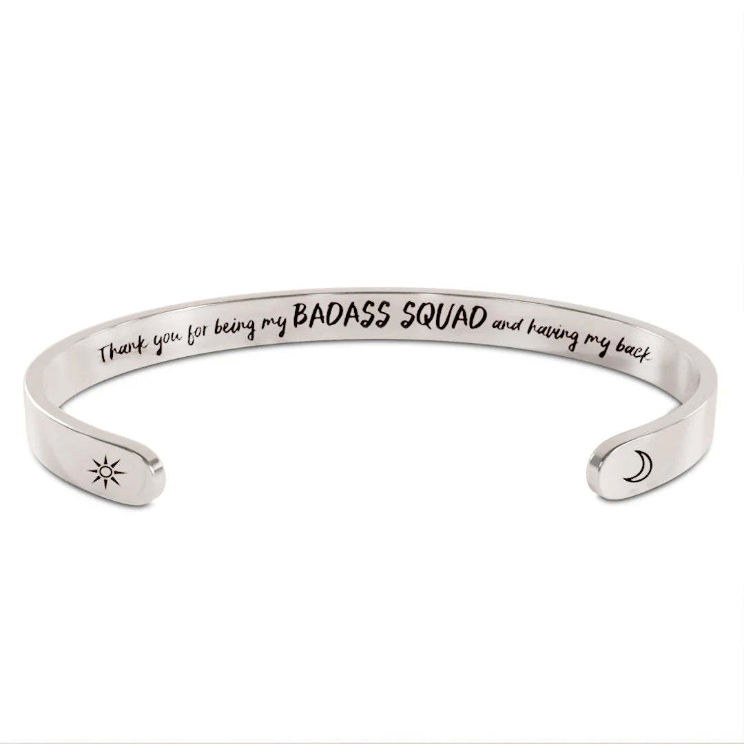 For Friends - Thank You For Being My Badass Squad And Having My Back Moon & Sun Bracelet-37bracelet