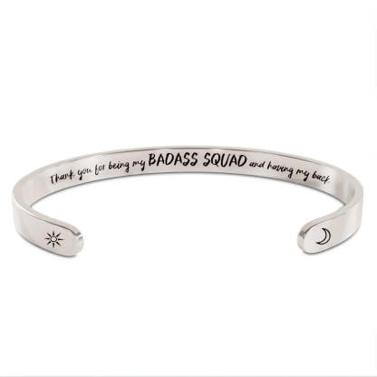 For Friends - Thank You For Being My Badass Squad And Having My Back Moon & Sun Bracelet-37bracelet