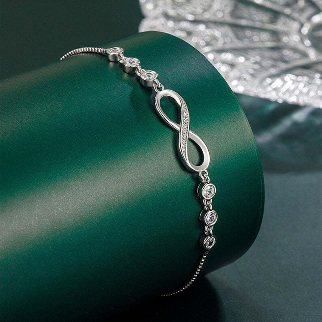 For Friend - A True Friendship Is A Journey Without An End Infinity Tennis Bracelet-37bracelet
