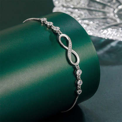 For Friend - A True Friendship Is A Journey Without An End Infinity Tennis Bracelet-37bracelet