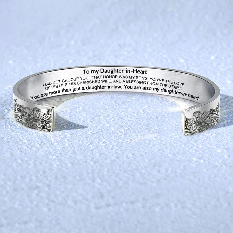 For Daughter-in-law -  You are also my daughter-in-heart Wave Bracelet-37bracelet