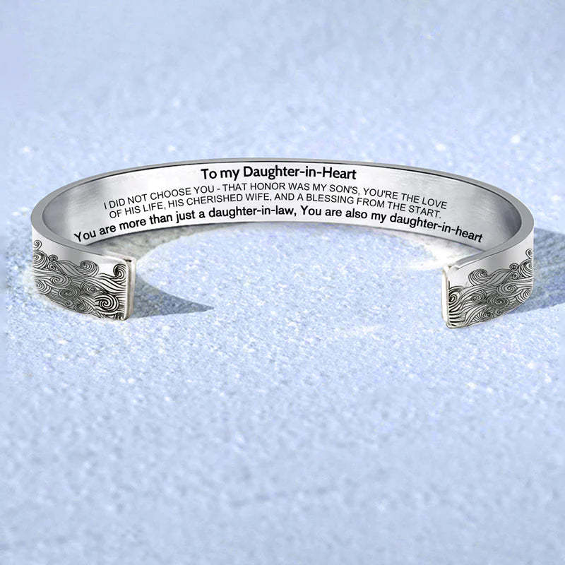 For Daughter-in-law - You are also my daughter-in-heart Wave Bracelet-37bracelet